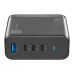 WALL CHARGER 4 PORTS GAN 100W BLACK