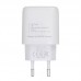 Wall Charger Rivacase PS4191 WD4, + Type-C-C to Type-C, 20W, White