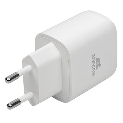 Wall Charger Rivacase PS4191 WD4, + Type-C-C to Type-C, 20W, White