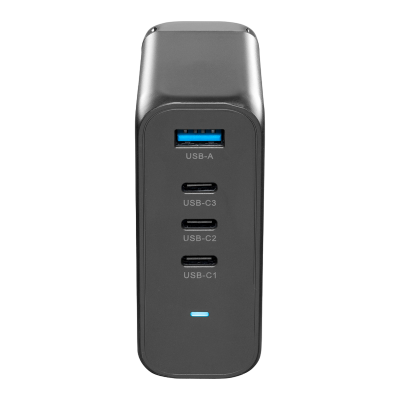 WALL CHARGER 4 PORTS GAN 100W BLACK