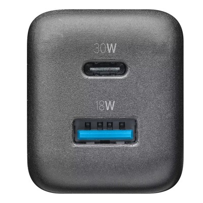 Wall Charger GAN Cellularline, 2 Ports, PD + USB, 30W, Black