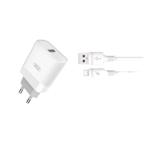 Wall Charger XO + Type-C Cable, Q.C3.0+PD 18W, L64, white
