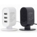  Universal USB desktop charger, Out:3 USB*5V/3.1A, In:CEE7/4, mixed: Black&White, EG-U3C3A-01-MX