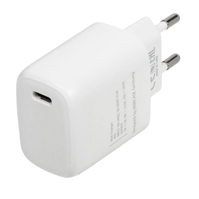 Wall Charger Rivacase PS4191 WD4, + Type-C-C to Type-C, 20W, White