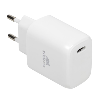 Wall Charger Rivacase PS4191 WD4, + Type-C-C to Type-C, 20W, White